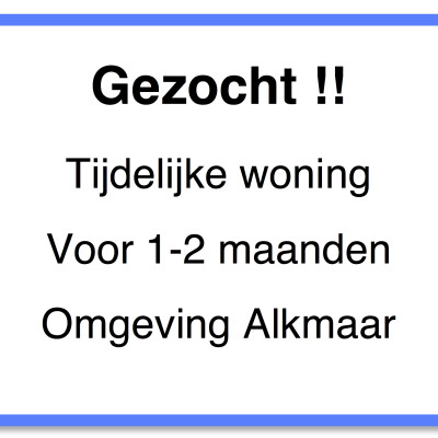 Rosa is looking for a Rental Property / Apartment in Alkmaar